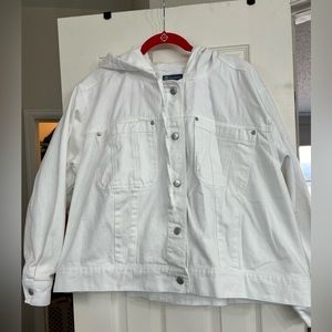 Democracy White Denim Jacket size 2x